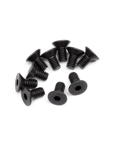 FLAT HEAD SCREW M4X8MM (HEX SOCKET/10PCS)
