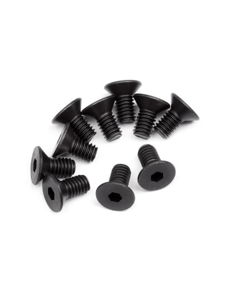 FLAT HEAD SCREW M4X8MM (HEX SOCKET/10PCS)