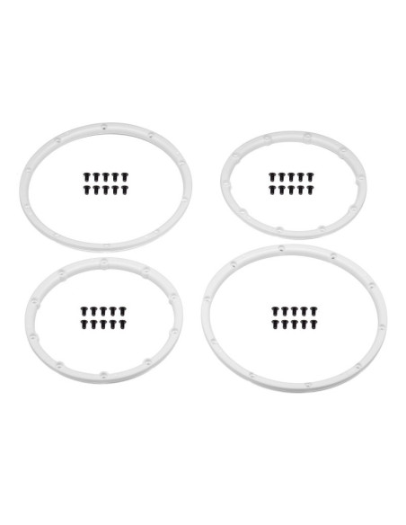 WHEEL BEAD LOCK RINGS (WHITE/FOR 2 WHEELS)