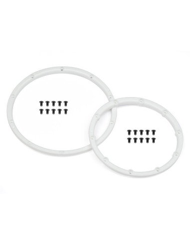 WHEEL BEAD LOCK RINGS (WHITE/FOR 2 WHEELS)