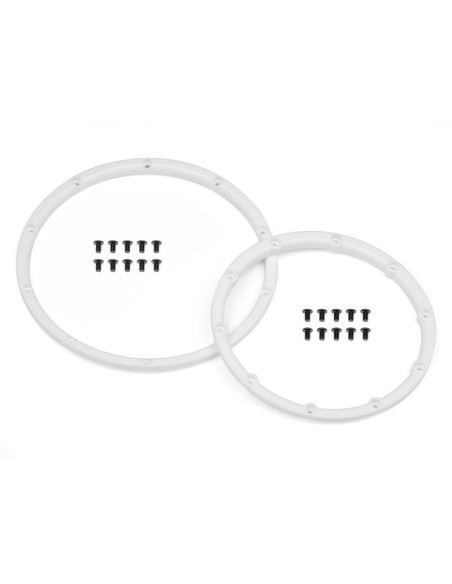 WHEEL BEAD LOCK RINGS (WHITE/FOR 2 WHEELS)