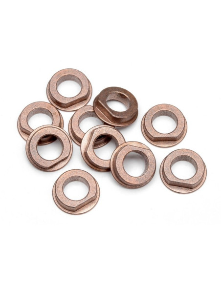 FLANGED METAL BUSHING 6X10X3MM (10 PCS)