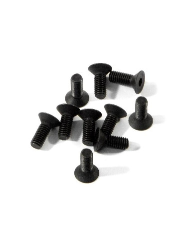 FLAT HEAD SCREW M3x8mm (HEX SOCKET/10pcs)