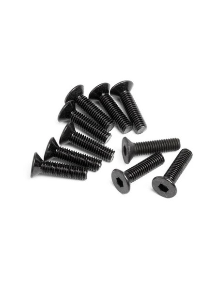 FLAT HEAD SCREW M3x12mm (HEX SOCKET/10pcs)