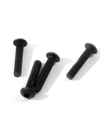 BUTTON HEAD SCREW M3x15mm (HEX SOCKET/4pcs)