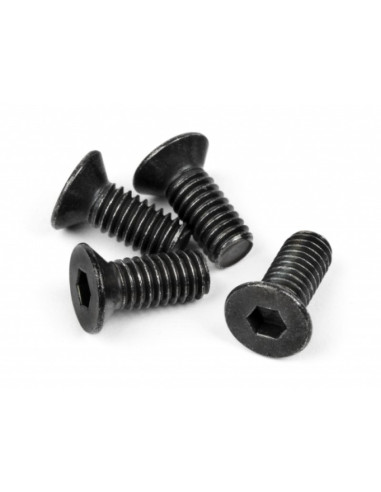 FLAT HEAD SCREW M4x10mm (HEX SOCKET/THIN TYPE/4pc)