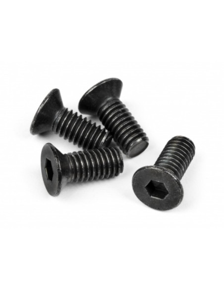 FLAT HEAD SCREW M4x10mm (HEX SOCKET/THIN TYPE/4pc)