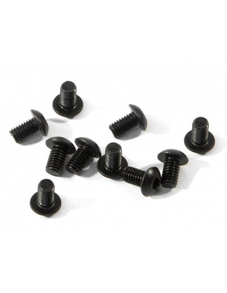 BUTTON HEAD SCREW M3X5MM (HEX SOCKET/10 PCS)