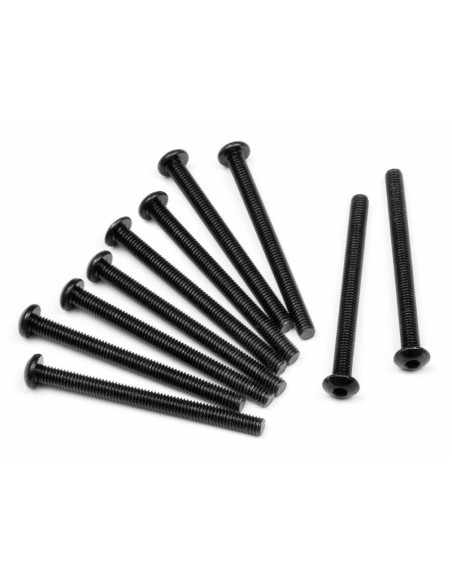 BUTTON HEAD SCREW M3x35mm (HEX SOCKET/10pcs)