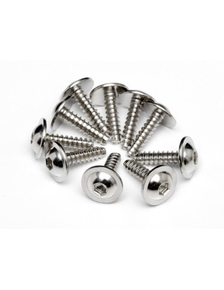 TP. FLANGED SCREW M2.6x10mm (HEX SOCKET/10pcs)