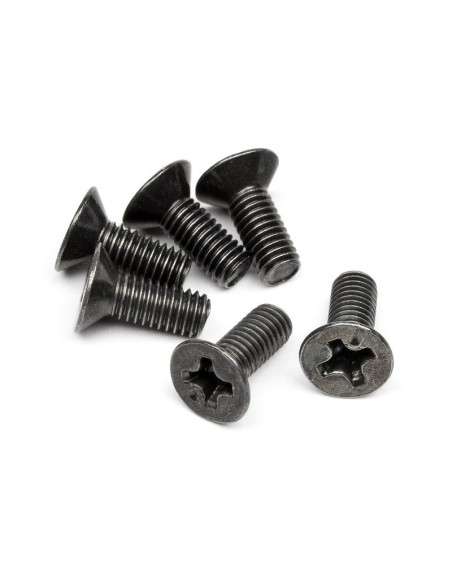 FLAT HEAD SCREW M3 x 8mm (6 pcs)