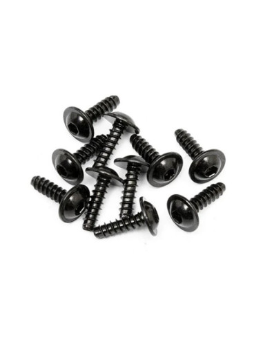 TP. FLANGED SCREW M3x10mm (HEX SOCKET/10pcs)