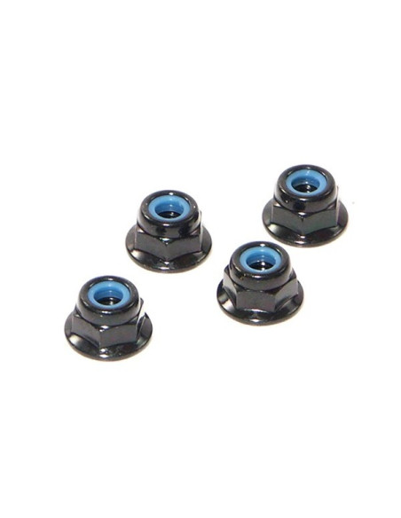 FLANGED LOCK NUT M4 (4pcs)