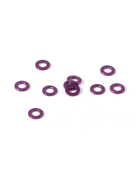 ALUMINIUM WASHER 3 X 6 X 0.75MM (PURPLE/10 PCS)