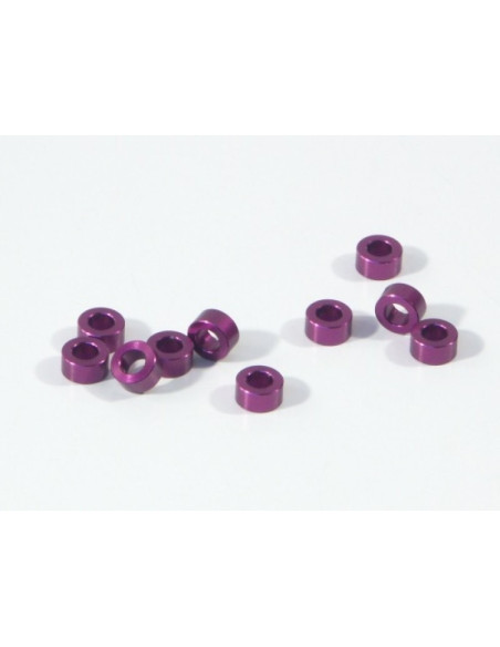 ALUMINIUM WASHER 3 X 6 X 3.0MM (PURPLE/10 PCS)