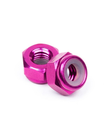ALUMINUM LOCK NUT M4 (PURPLE/10pcs)