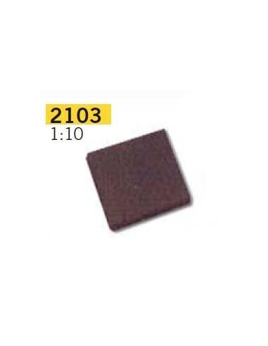 2103 - Baldosa 1/10 Negra AEDES