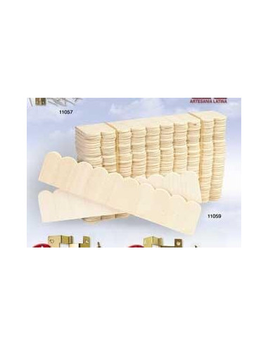 Paquete de tejas en madera 15cm x 3cm (40 u.)