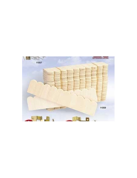 Paquete de tejas en madera 15cm x 3cm (40 u.)