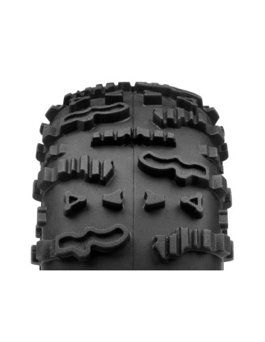 HB Rover Tyre 1.9 (Red/Rock Crawler/2pcs) -...