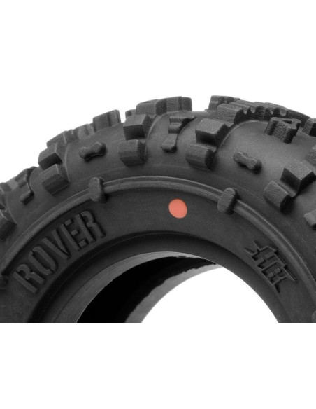 HB Rover Tyre 1.9 (Red/Rock Crawler/2pcs) - Classe 0