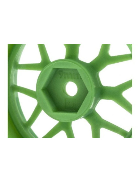 TECH 7 WHEEL GREEN 52X26X+9MM OFFSET (2PCS)