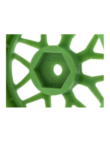 TECH 7 WHEEL GREEN 52X26X+6MM OFFSET (2PCS)