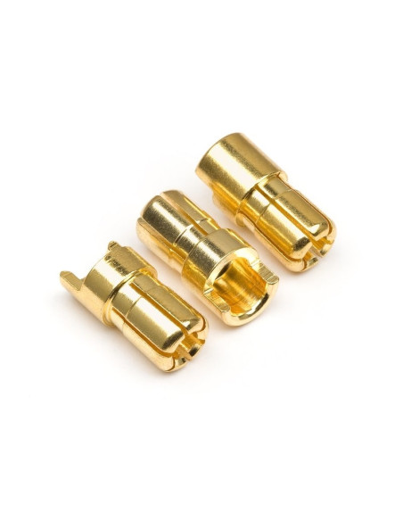 Male Gold Connectors (6.0mm Dia) (3 Pcs)