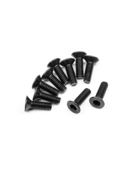 FLAT HEAD SCREW M2.5X8MM (HEX SOCKET/10PCS)