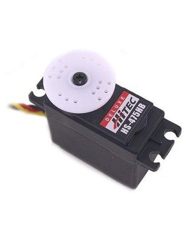 Servo Hitec HS-475HB, 5,5 Kg, rodamientos a bolas, y piñonería de Karbonite.