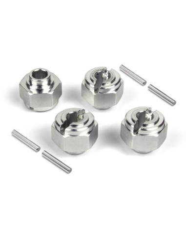 Machined Hex Wheel Hub 12mm 4pcs