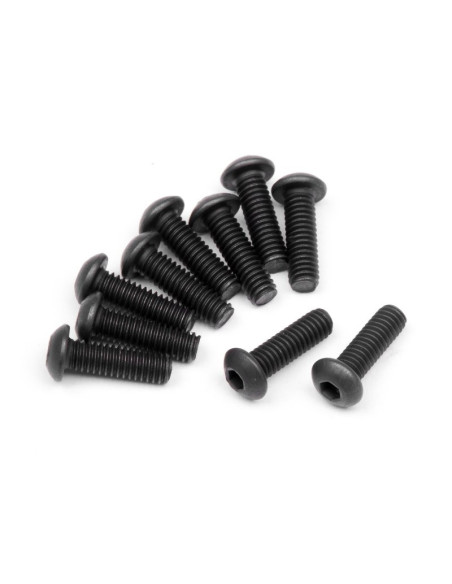 BUTTON HEAD SCREW M2.5X8MM (HEX SOCKET/10PCS)