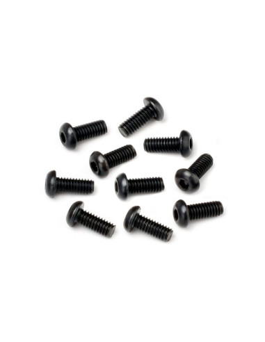 BUTTON HEAD SCREW M2.5X6MM (HEX SOCKET/10PCS)