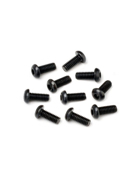BUTTON HEAD SCREW M2.5X6MM (HEX SOCKET/10PCS)