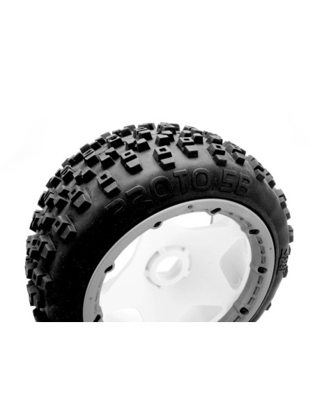 PROTO TIRE (White/Baja 5B Rear/2pcs)