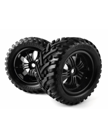 Mounted Goliath Tire on 3251 Tremor Black Wheel