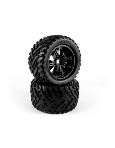 Mounted Goliath Tire on 3251 Tremor Black Wheel