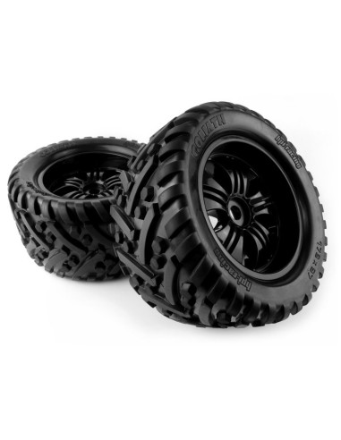 Mounted Goliath Tire on 3251 Tremor Black Wheel