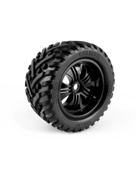 Mounted Goliath Tire on 3251 Tremor Black Wheel