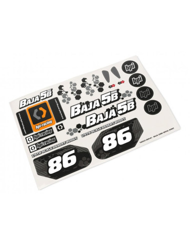 BAJA 5B1 BUGGY CLEAR BODY w/ 2022 DECALS