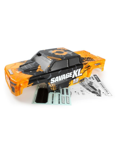 GTXL6 Kingcab Painted Truck Body (Orange/Black)