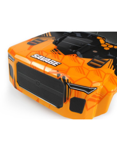 GTXL6 Kingcab Painted Truck Body (Orange/Black)