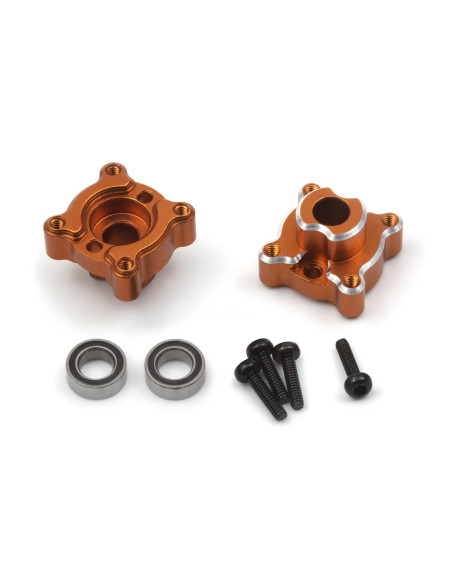 Aluminum Rear Hub Set (Orange/2pcs)