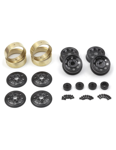 CS8 Steel Beadlock Wheel 1.2in (Black/4pcs)