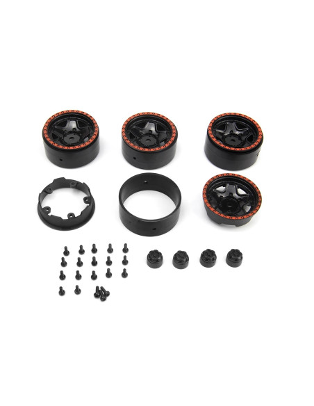 CL5 Beadlock Wheel 1.2in (Red/4pcs)