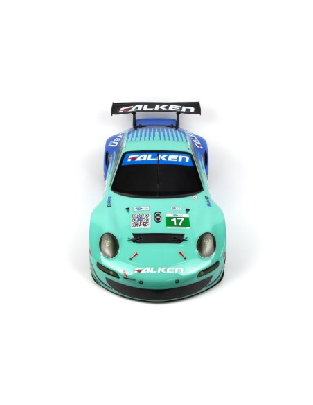 Porsche 911 GT3 RSR Falken Painted Body (206mm-210mm)