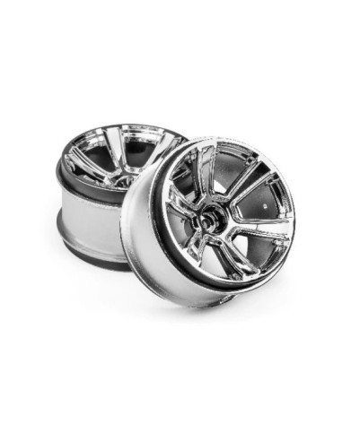 6SHOT MT WHEEL (CHROME/2PCS)