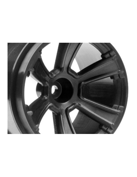 6SHOT MT WHEEL (BLACK/2PCS)