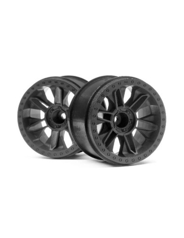 6SHOT ST WHEEL (BLACK/2PCS)
