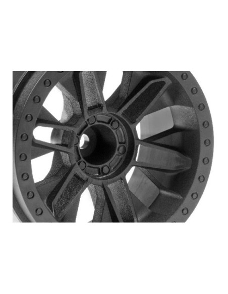 6SHOT ST WHEEL (BLACK/2PCS)